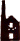 Tin mine engine house silhouette - reversed